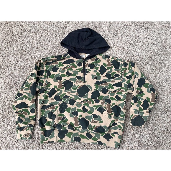 Levi's Fresh Leaves Justin Timberlake Pullover Hoodie Men's Medium Camo Green - Picture 1 of 8